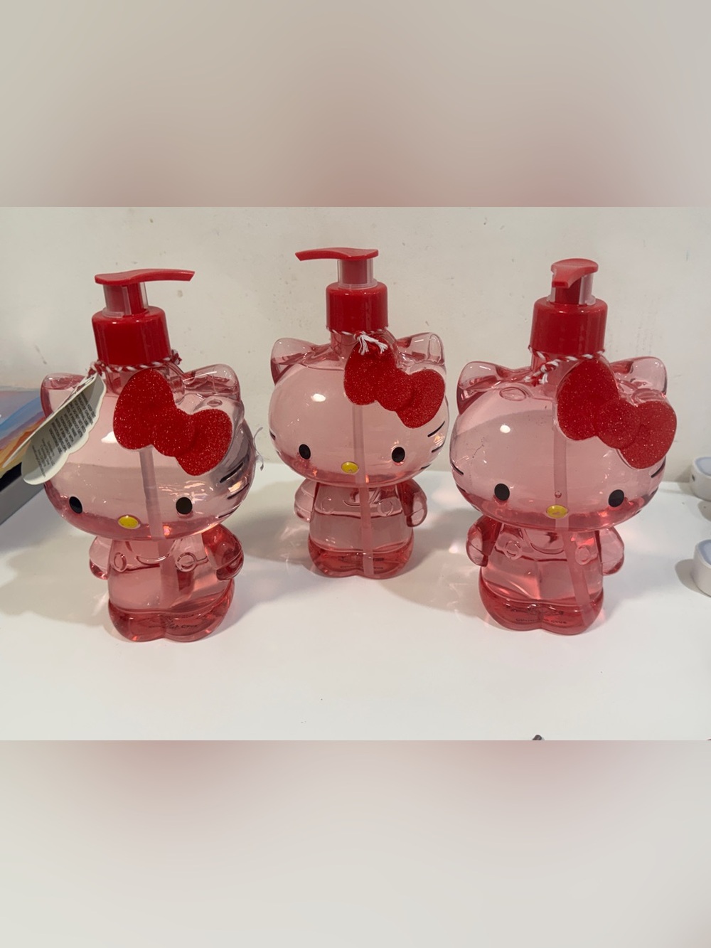 3 New Sanrio Hello Kitty Christmas Scented Hand Soap-14.5fl Oz/ smells candy can